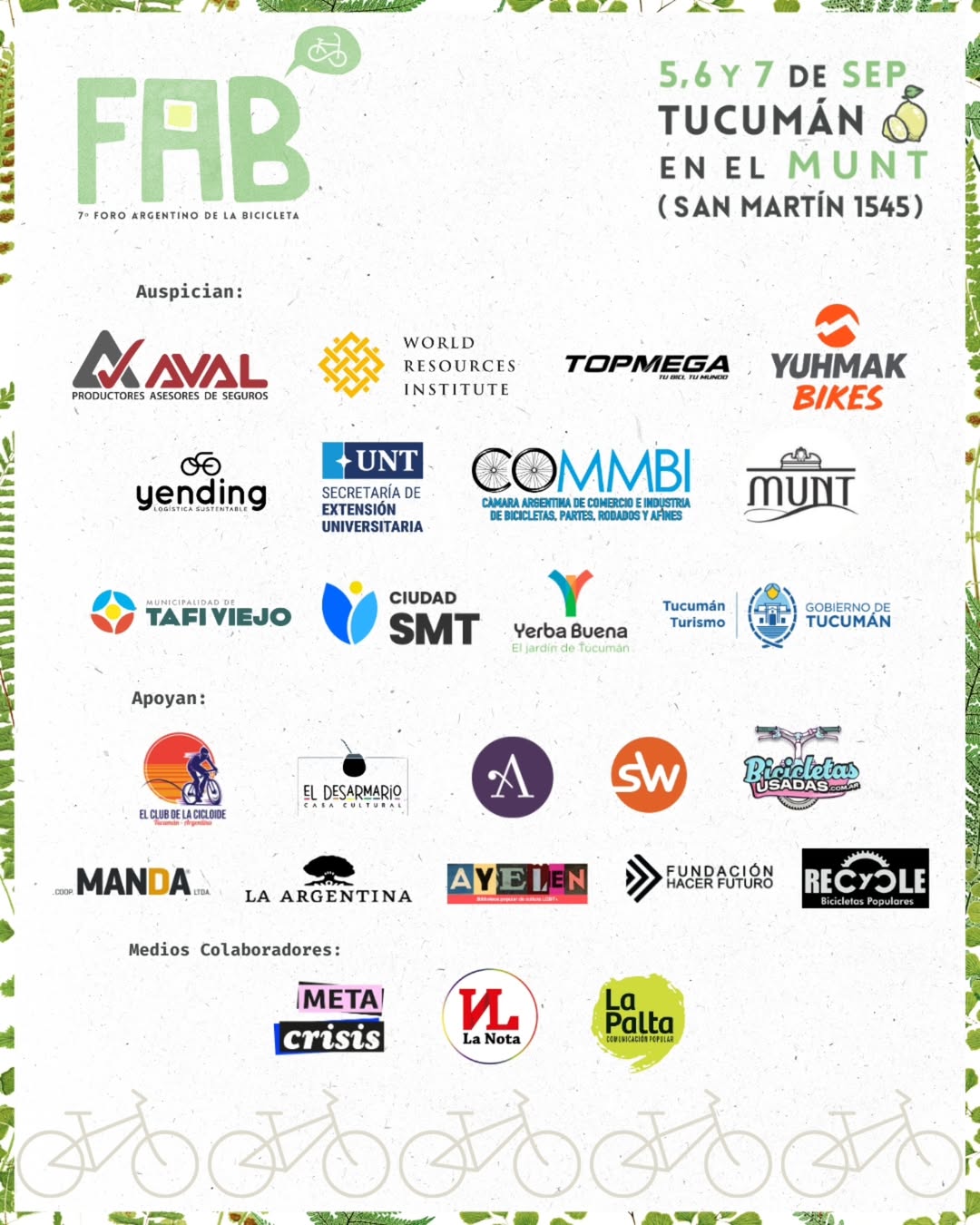 Dia 2 FAB 7 en Tucumán Argentina en bici