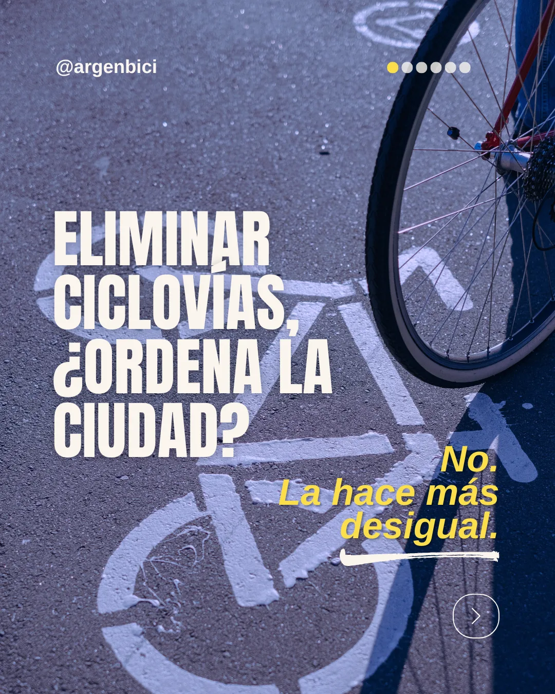 Argentina en Bici comunicado ciclovías